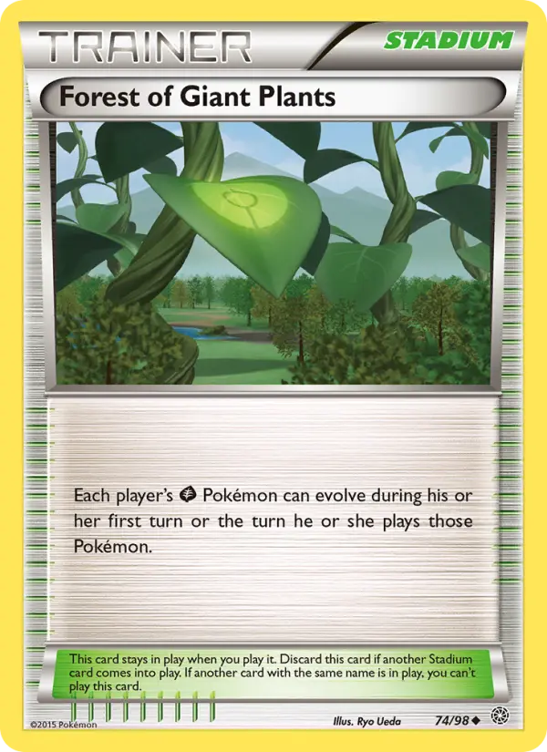 Forest of Giant Plants - Ancient Origins Pokemon Card