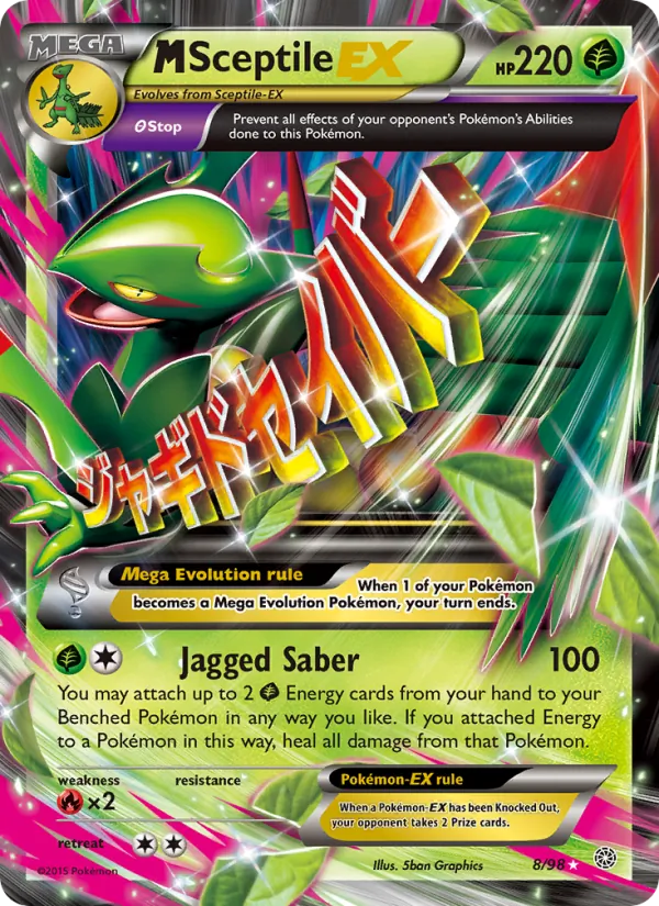 M Sceptile EX - Ancient Origins Pokemon Card
