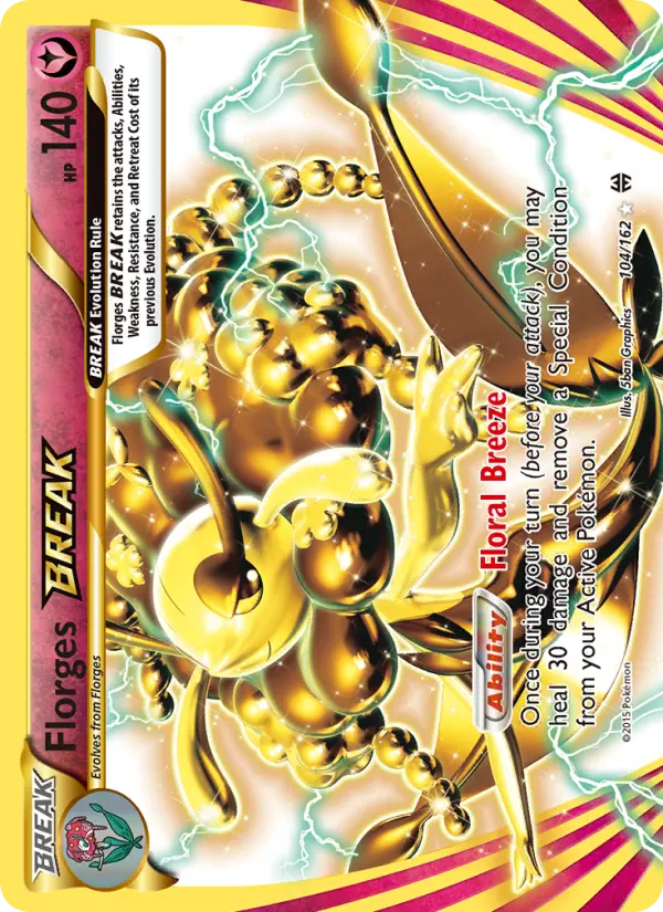 Florges BREAK - BREAKthrough Pokemon Card
