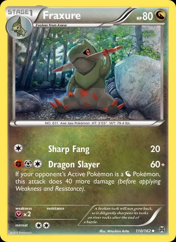 Fraxure - BREAKthrough Pokemon Card