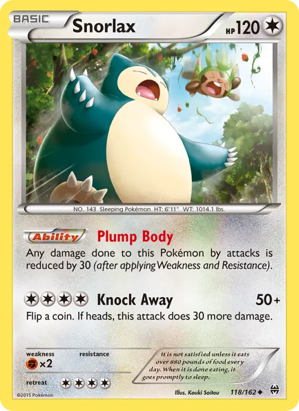 Snorlax - BREAKthrough Pokemon Card
