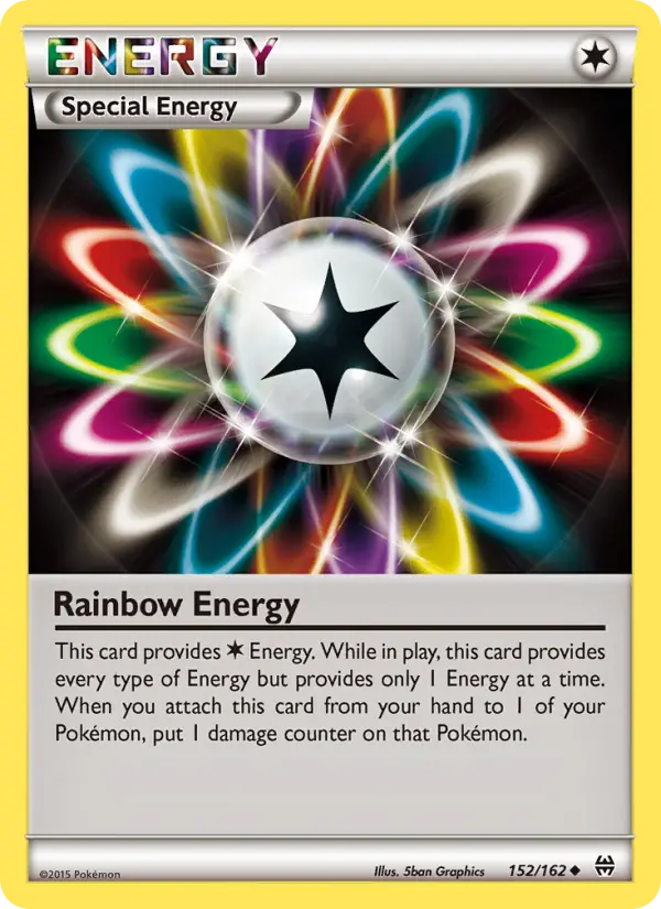 Rainbow Energy - BREAKthrough Pokemon Card