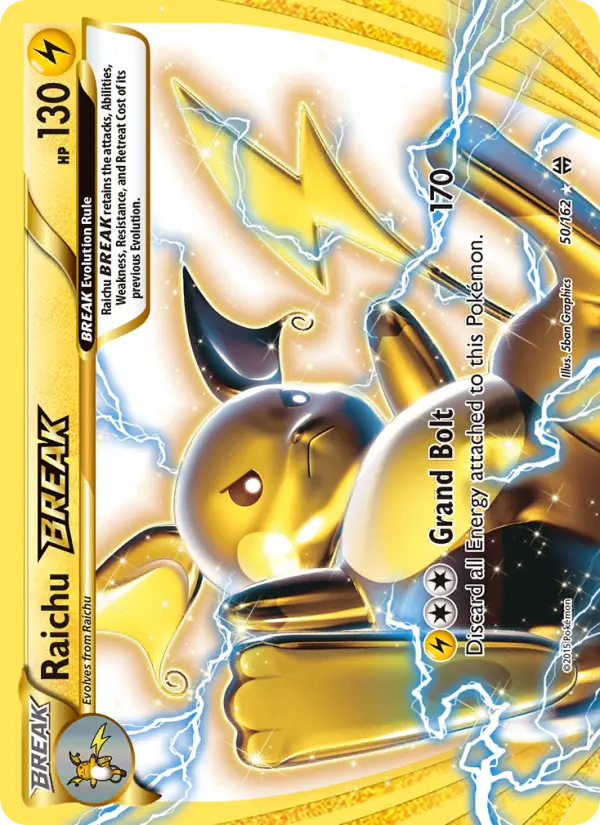 Raichu BREAK - BREAKthrough Pokemon Card