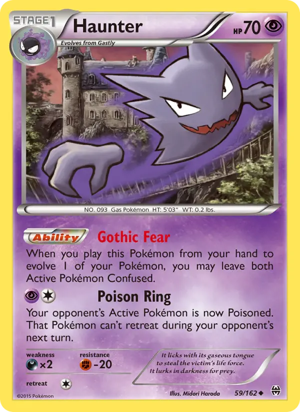 Haunter - BREAKthrough Pokemon Card