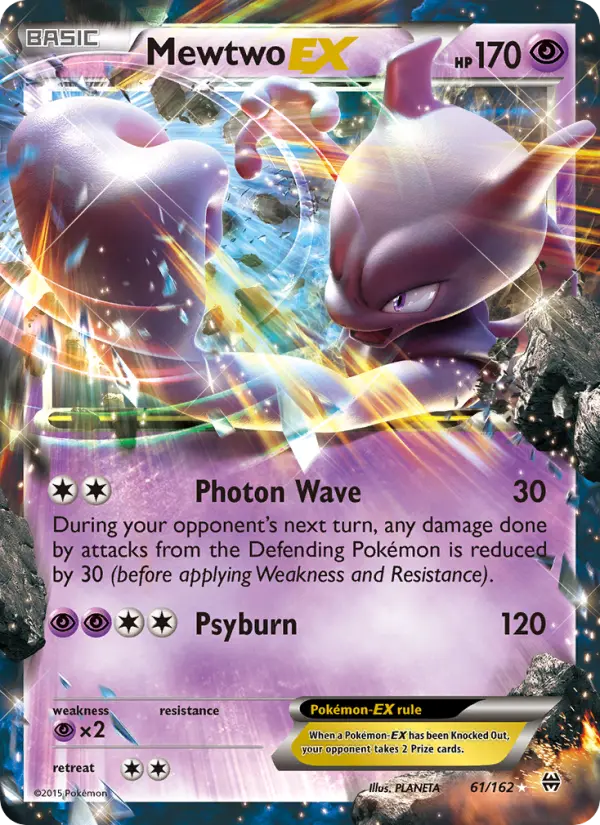 Mewtwo EX - BREAKthrough Pokemon Card