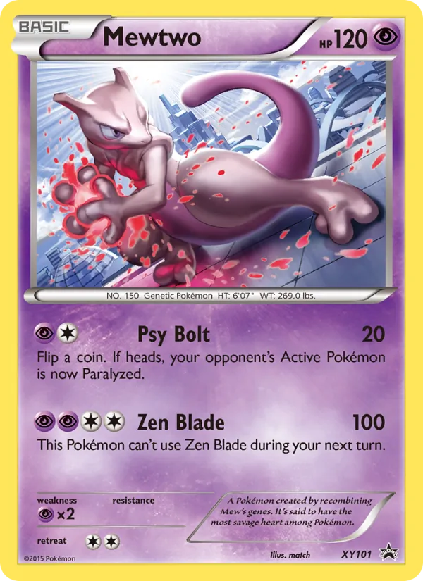 Mewtwo - XY Black Star Promos Pokemon Card
