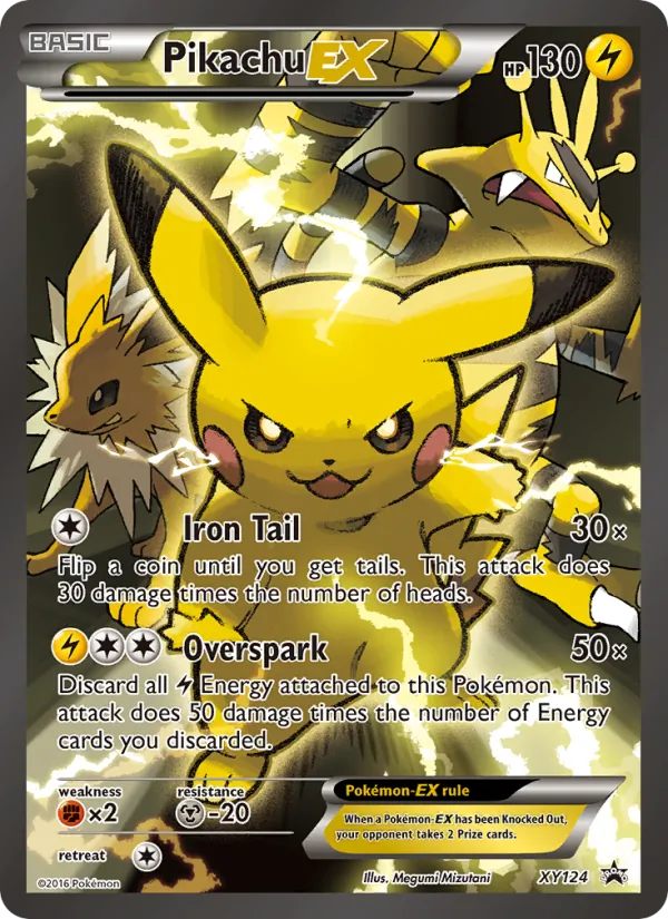 Pikachu EX - XY Black Star Promos Pokemon Card