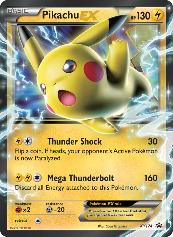 Pikachu-EX - XY Black Star Promos Pokemon Card