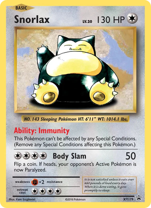 Snorlax - XY Black Star Promos Pokemon Card