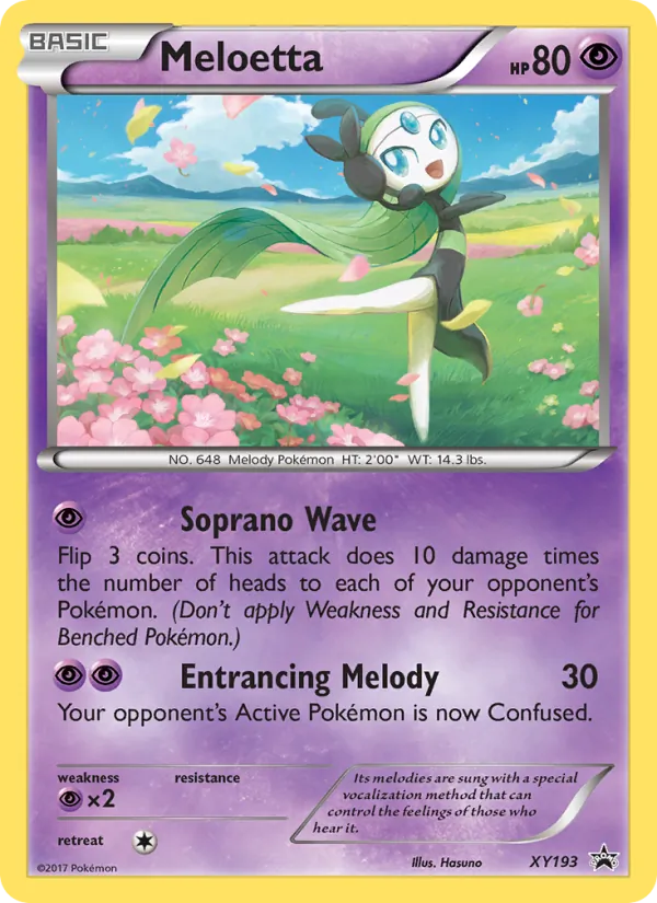 Meloetta - XY Black Star Promos Pokemon Card