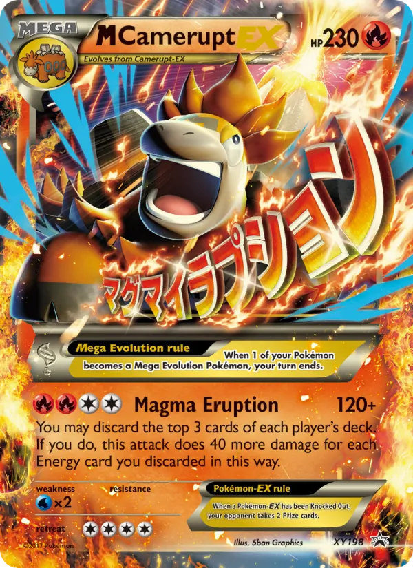 M Camerupt-EX - XY Black Star Promos Pokemon Card