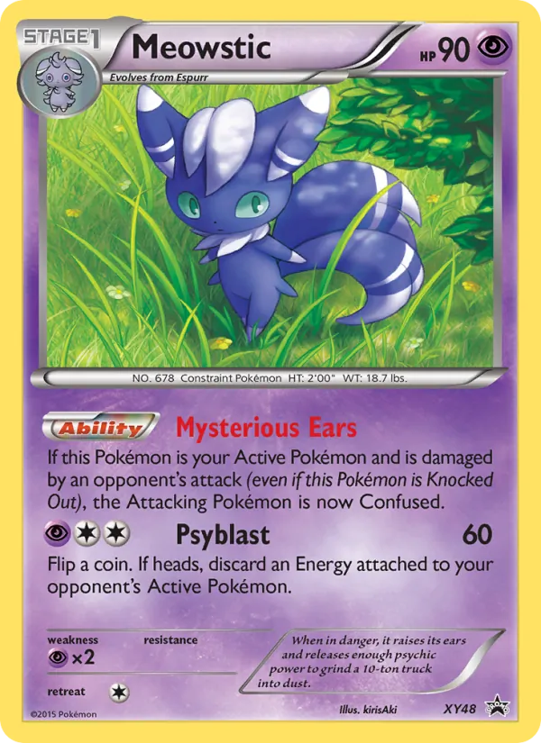 Meowstic - XY Black Star Promos Pokemon Card