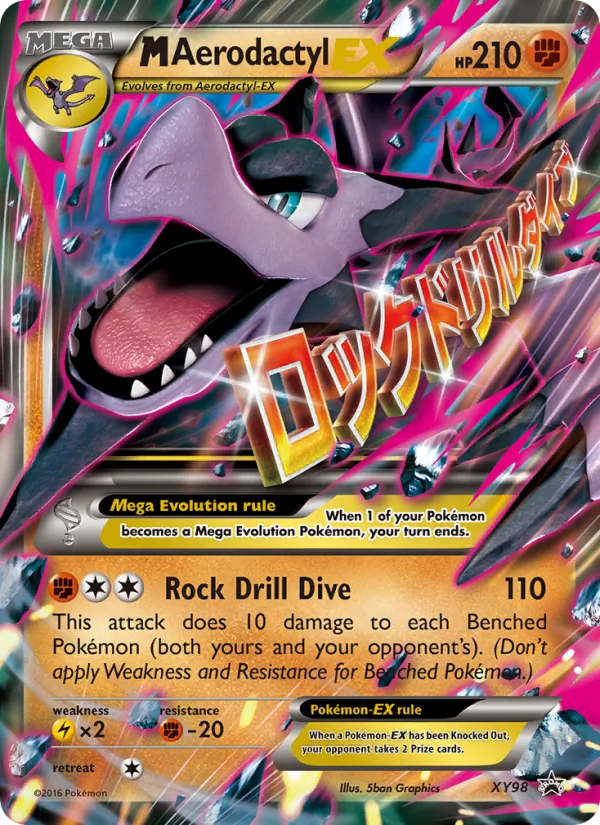 M Aerodactyl EX - XY Black Star Promos Pokemon Card